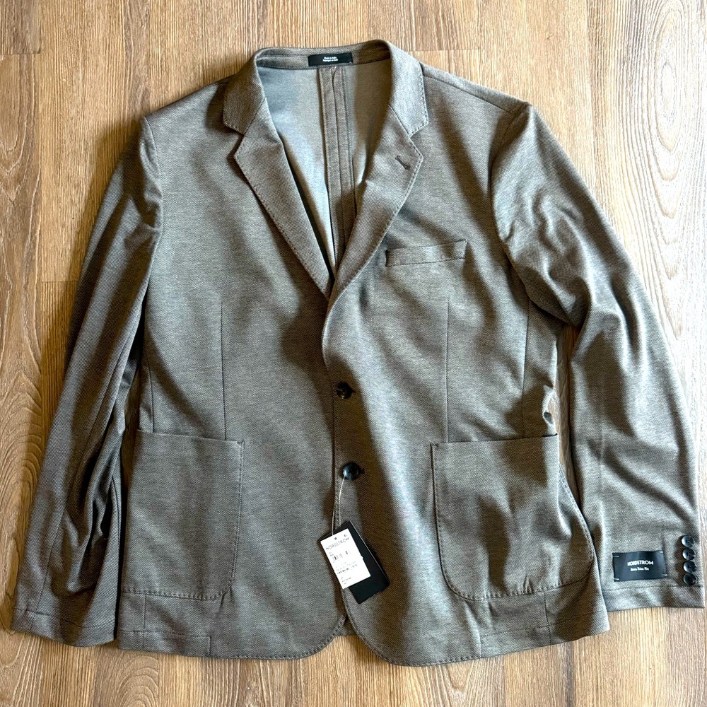 NWT Nordstrom Extra Trim Fit Sport Coat - XL, Tan